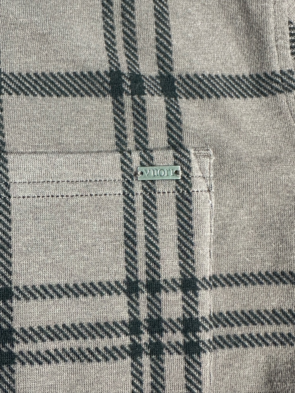 Vuori Seaview Plaid Button Down Shirt XL Huckleberry brown flannel long sleeve - Picture 8 of 12